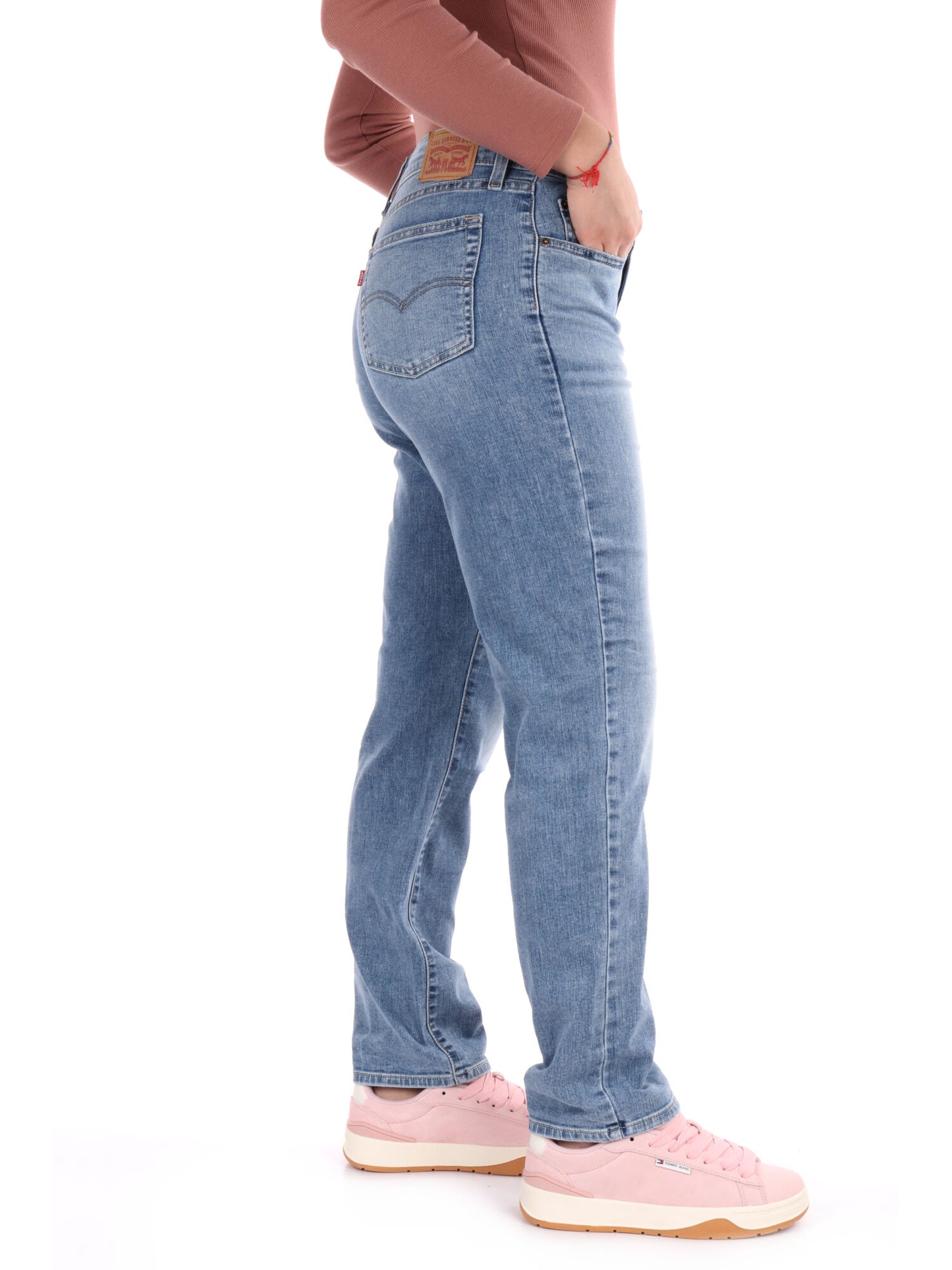 DENIM 724 HIGH RISE LEVI'S DONNA JEANS CHIARO