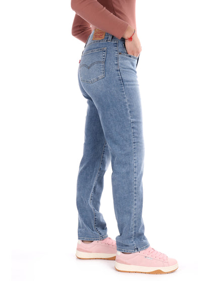DENIM 724 HIGH RISE LEVI'S DONNA JEANS CHIARO