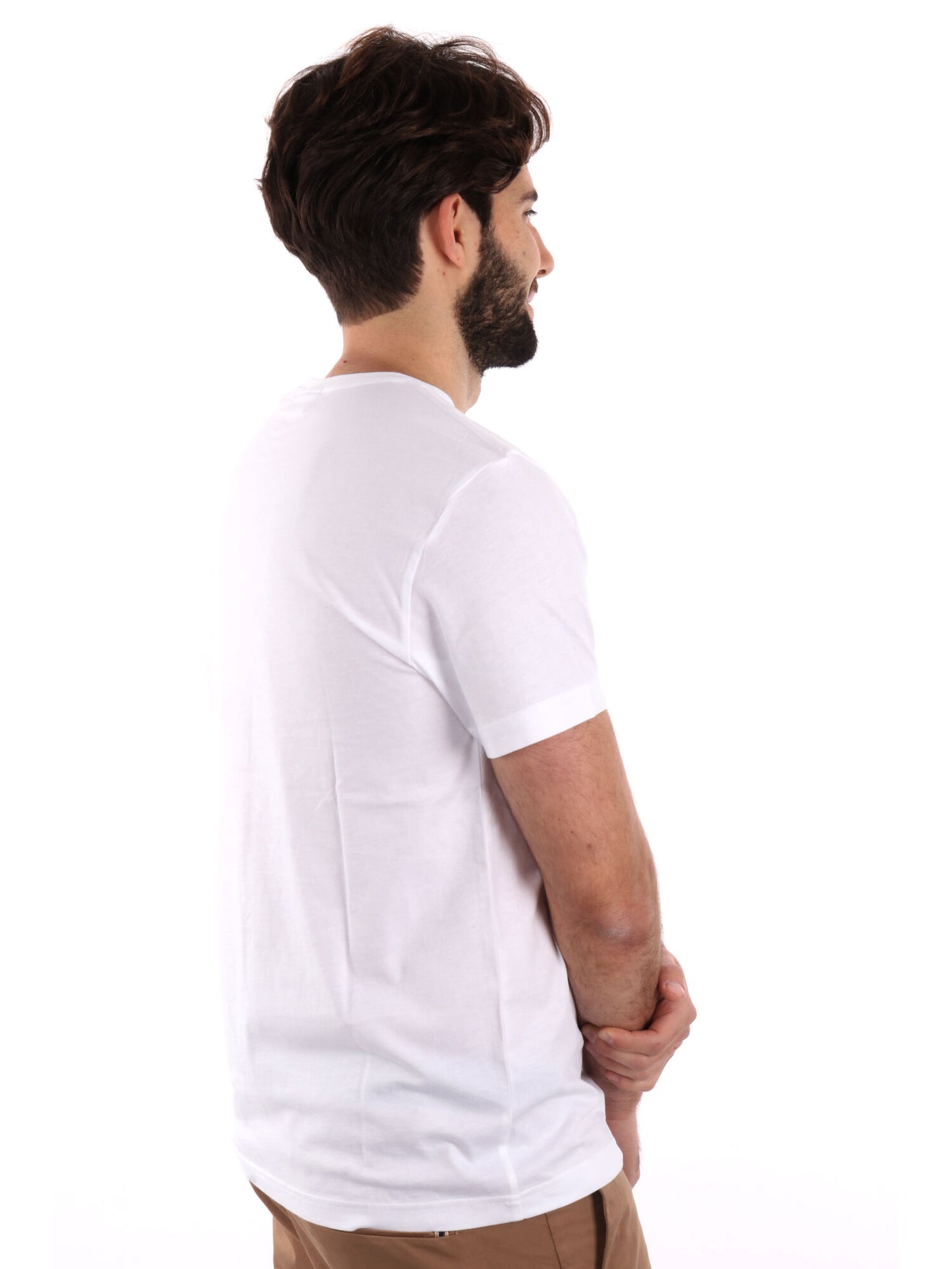 T-SHIRT JERSEY GANT UOMO BIANCO