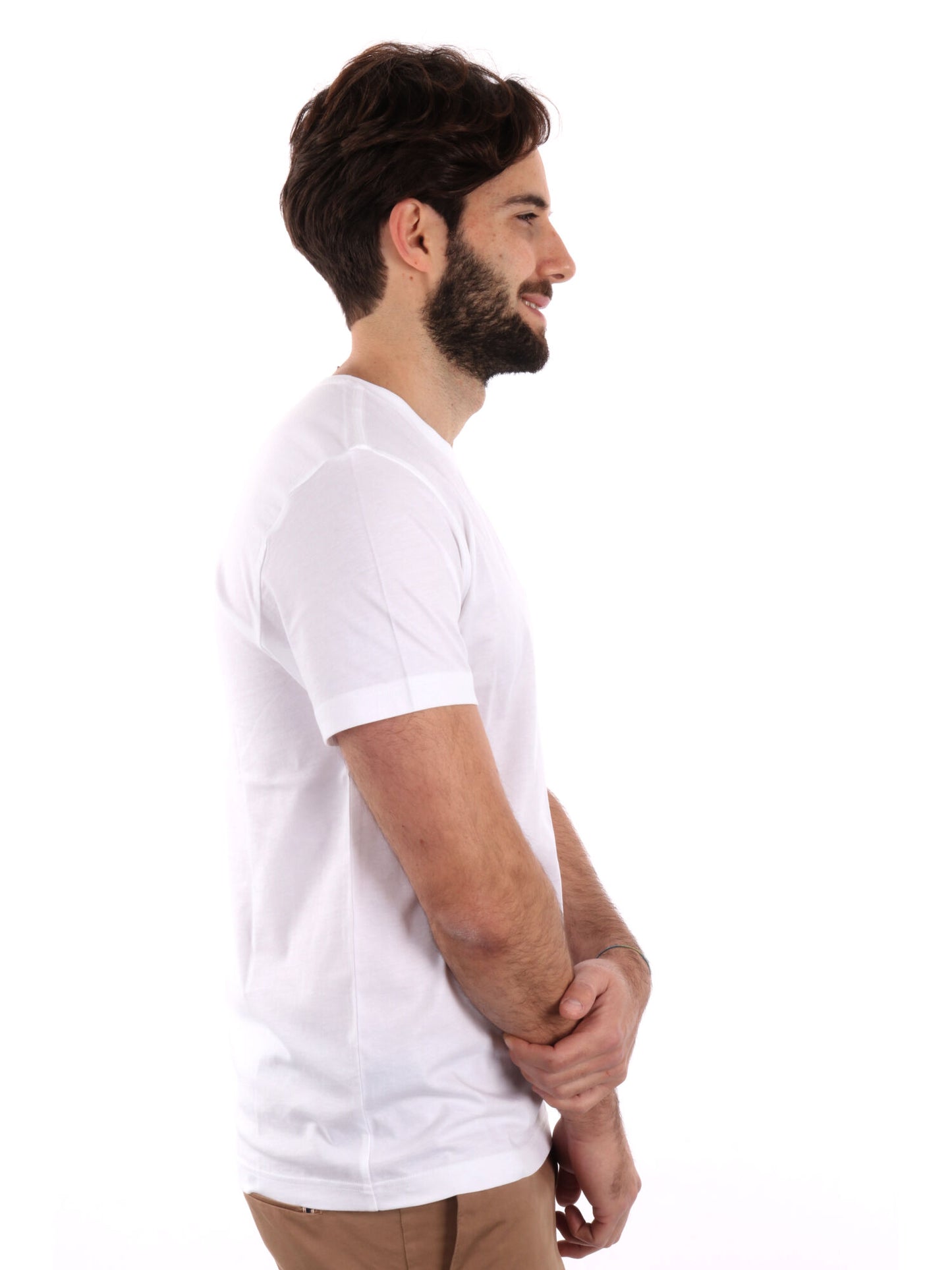 T-SHIRT JERSEY GANT UOMO BIANCO