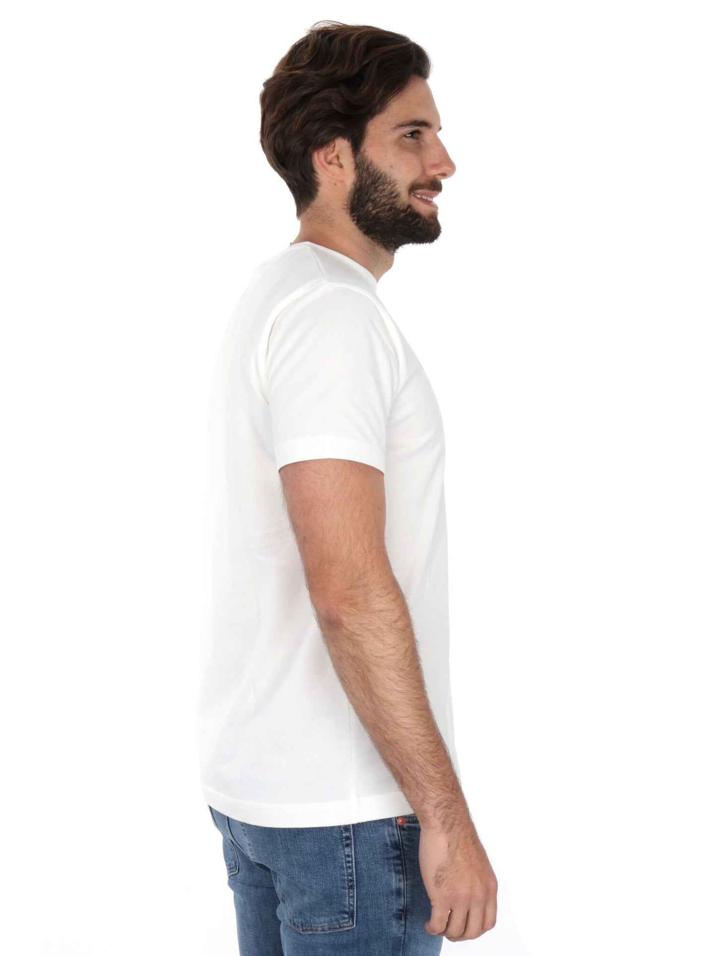 T-SHIRT IN PIQUET GANT UOMO PANNA