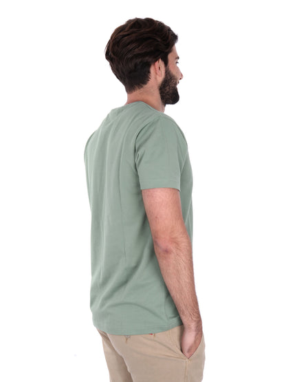 T-SHIRT IN PIQUET GANT UOMO SALVIA