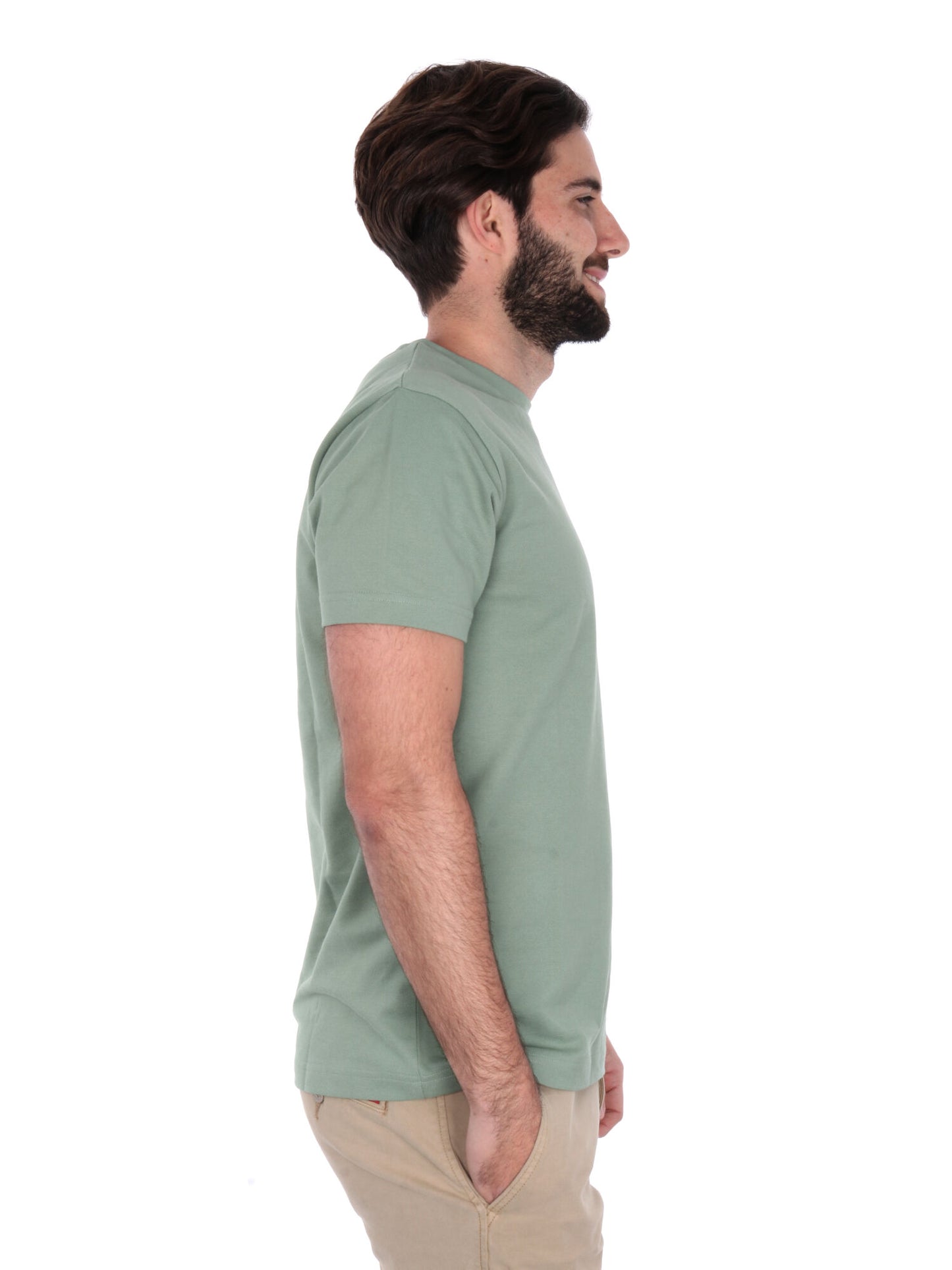 T-SHIRT IN PIQUET GANT UOMO SALVIA