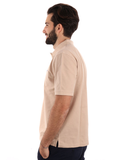 POLO IN PIQUE A CONTRASTO GANT UOMO SAND