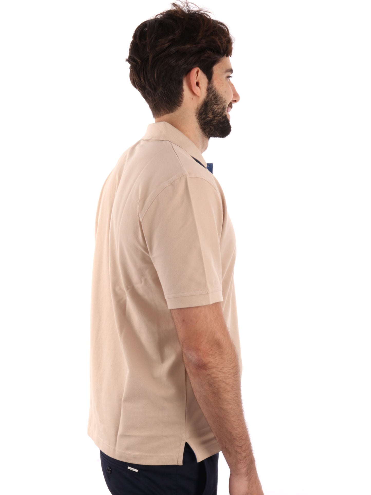 POLO IN PIQUE A CONTRASTO GANT UOMO SAND