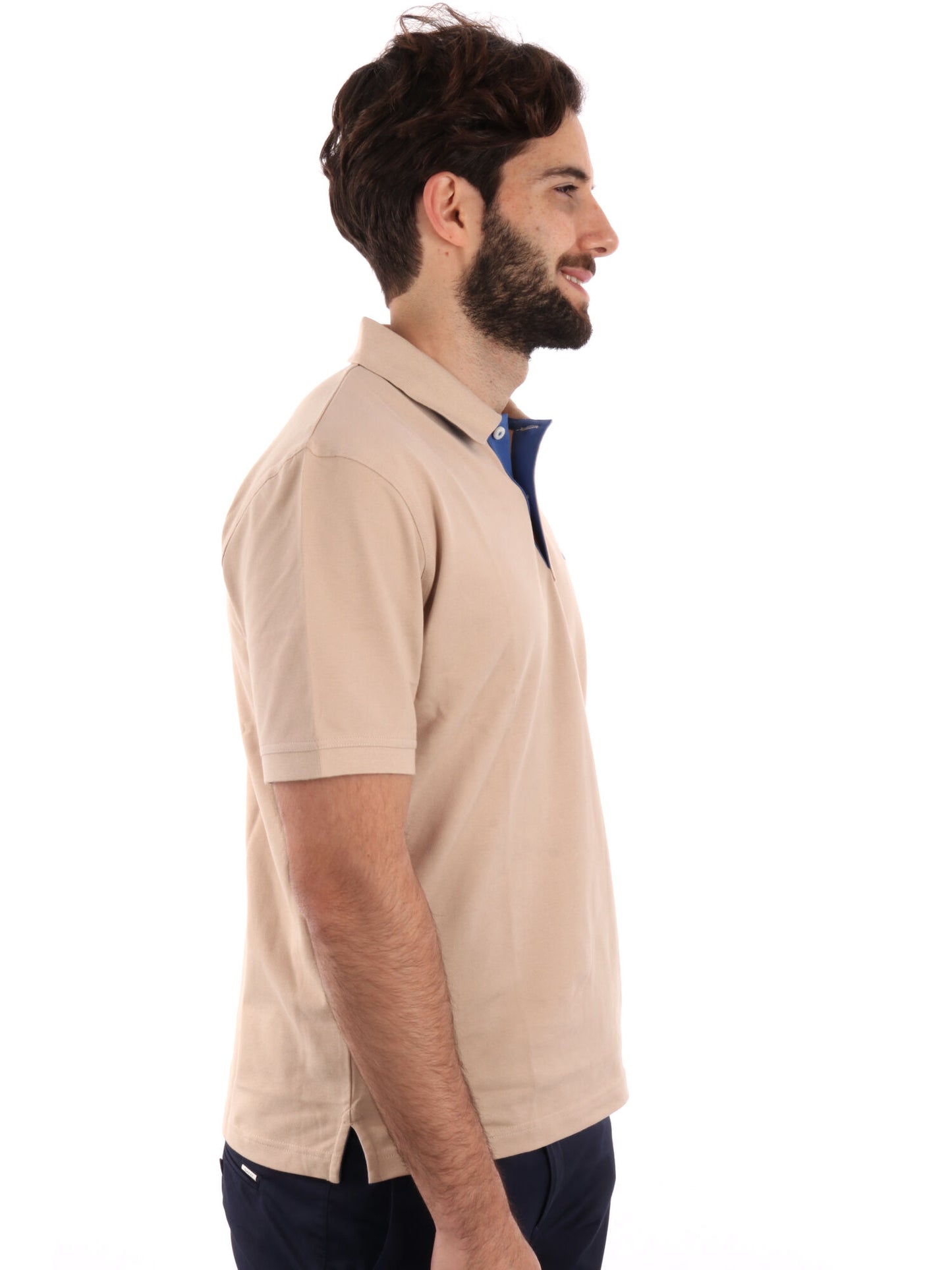 POLO IN PIQUE A CONTRASTO GANT UOMO SAND
