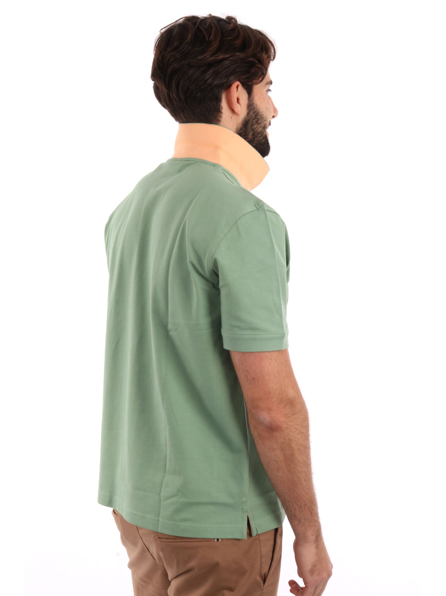 POLO IN PIQUE A CONTRASTO GANT UOMO SALVIA