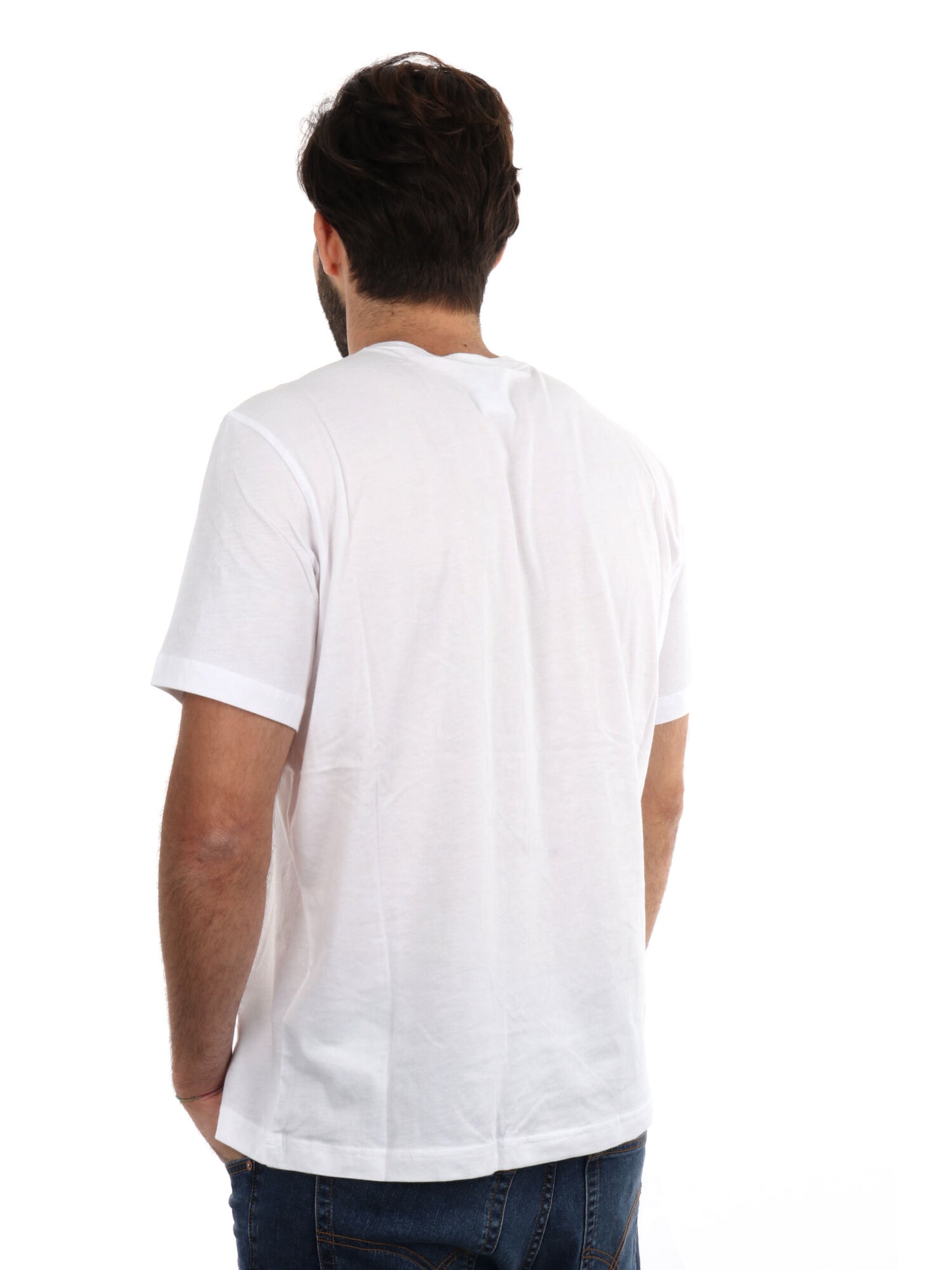 T-SHIRT CON STAMPA CHAMPION UOMO BIANCO