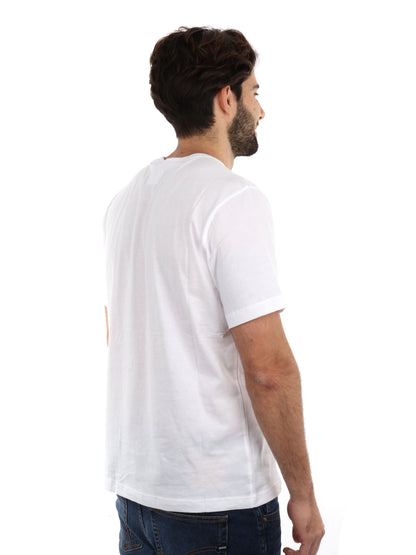 T-SHIRT CON STAMPA CHAMPION UOMO BIANCO