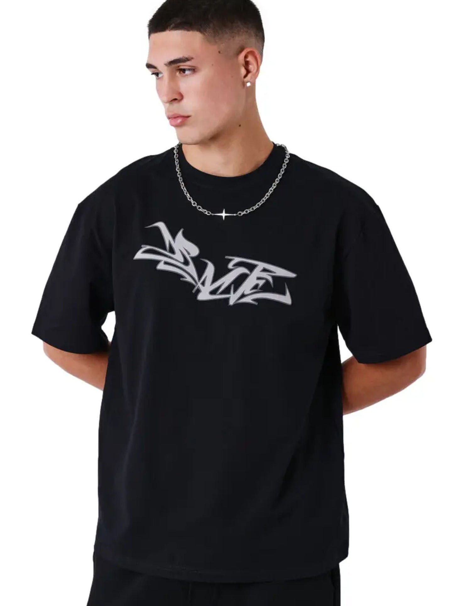 Project X Paris Grafit, t-shirt maniche corte da uomo nera