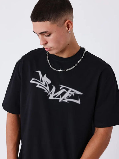 Project X Paris Grafit, t-shirt maniche corte da uomo nera