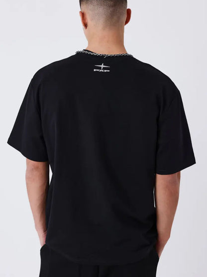 Project X Paris Grafit, t-shirt maniche corte da uomo nera