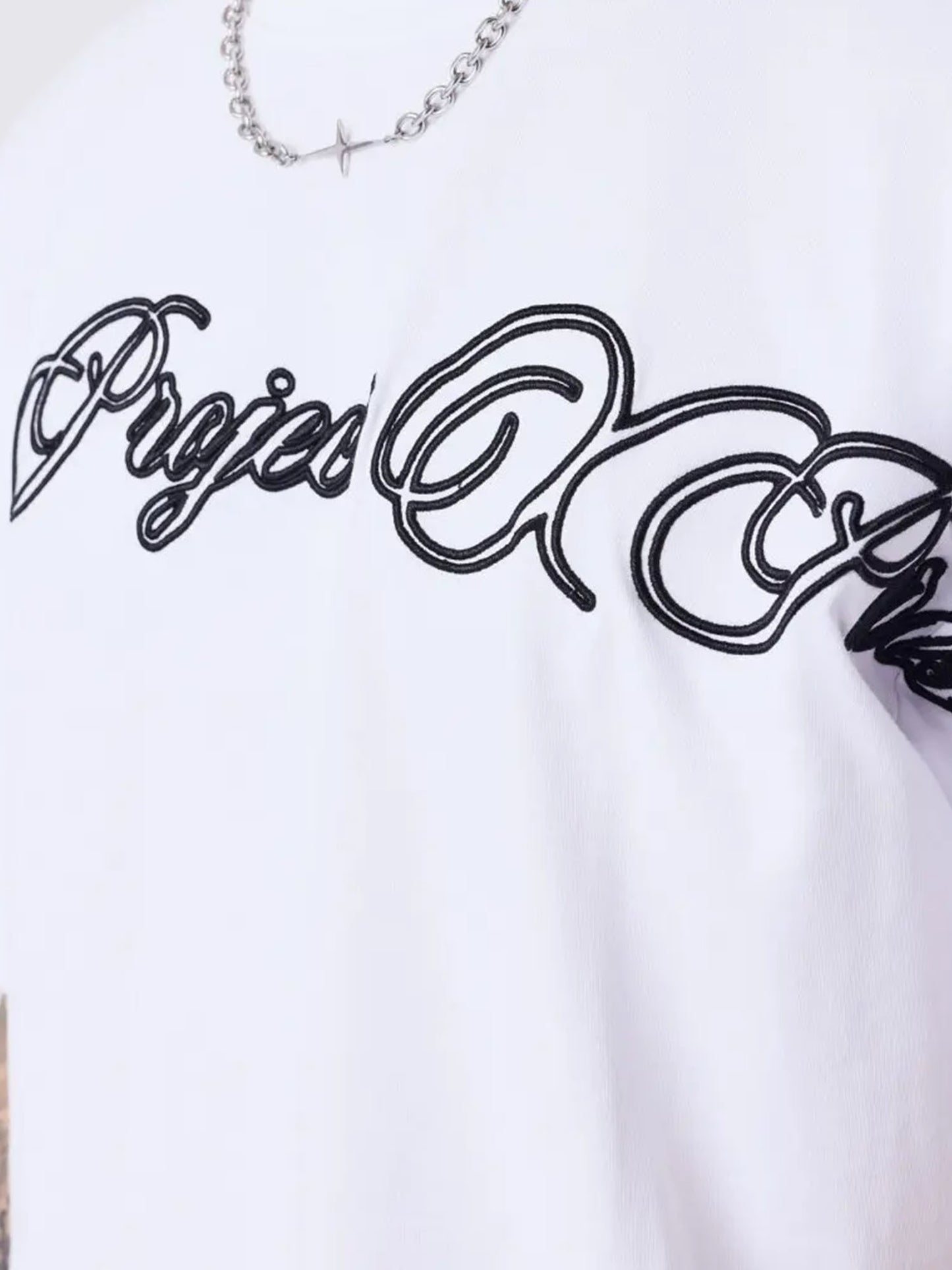 Project X Paris Caligraphy, t-shirt maniche corte da uomo bianca