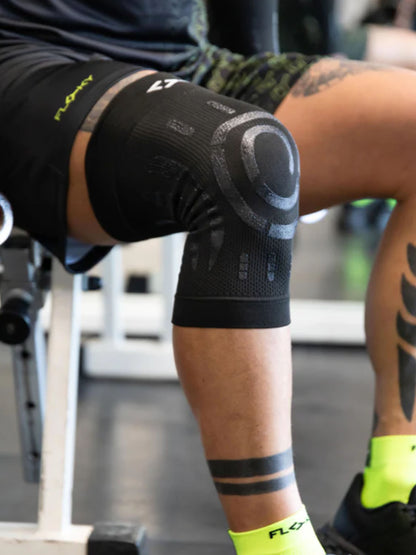 GINOCCHIERA KNEE SUPPORT SINISTRO FLOKY NERO