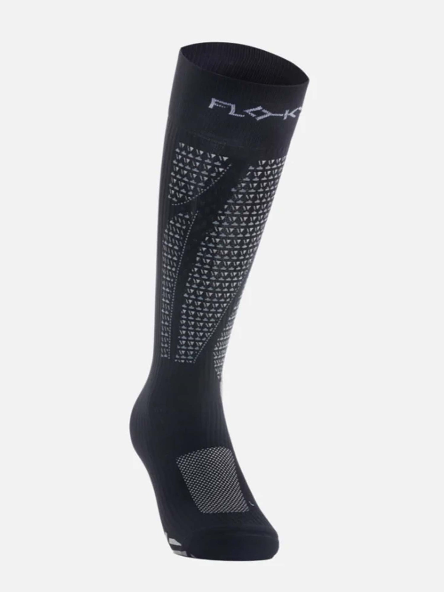 Floky Run Up Long, calzini lunghi unisex adulti neri per uso quotidiano