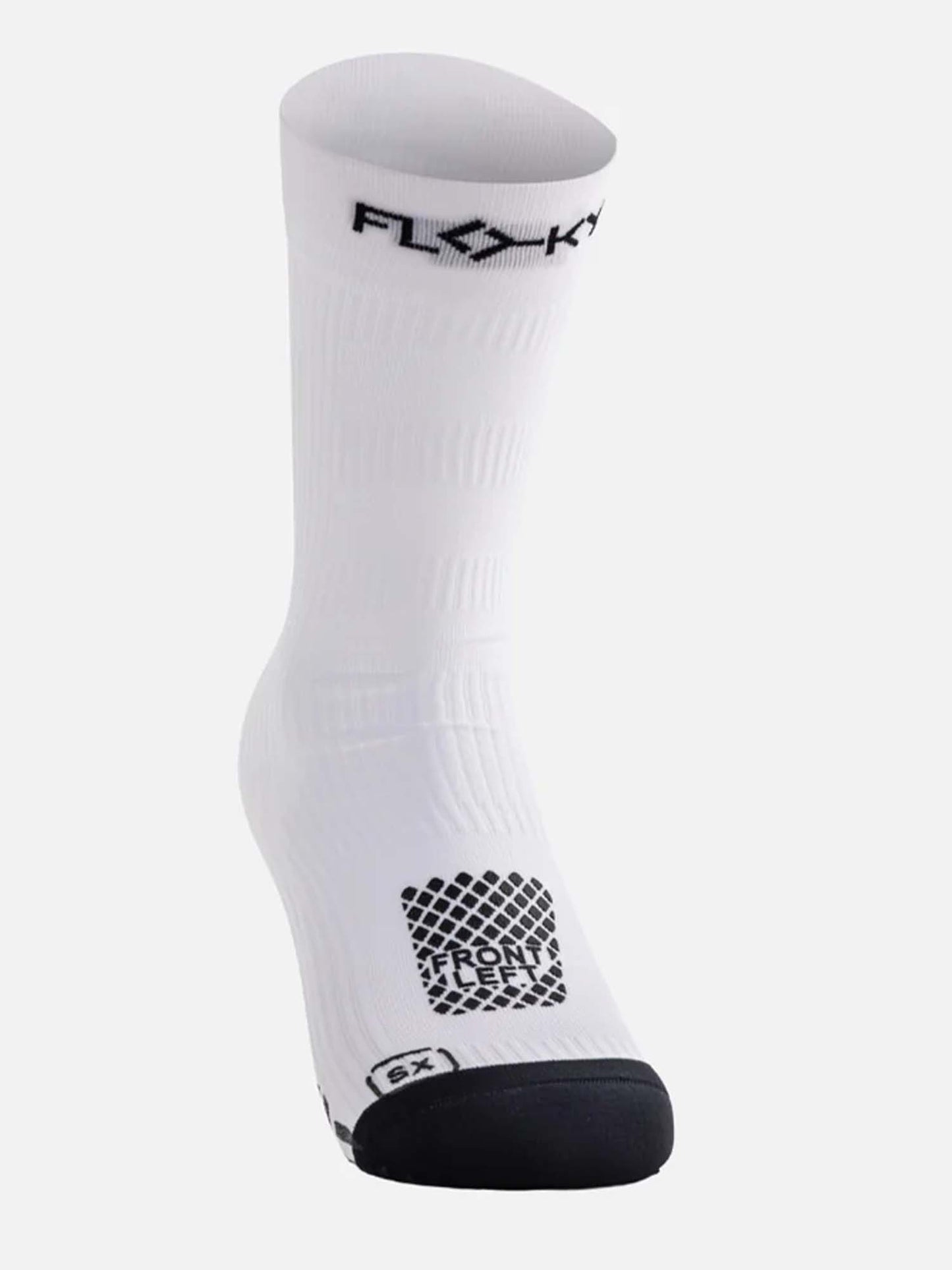Calzini Run Up Medium Floky unisex adulti bianchi per sport e tempo libero