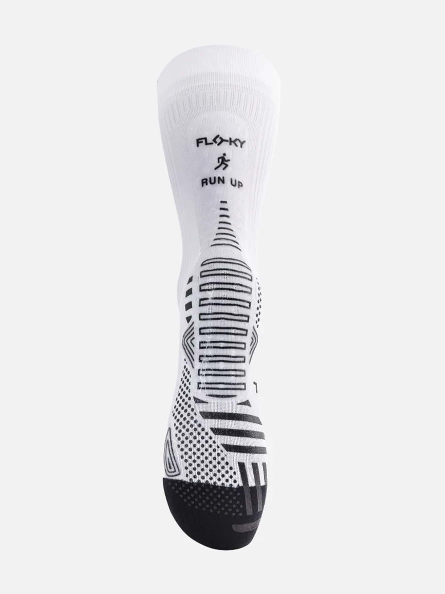 Calzini Run Up Medium Floky unisex adulti bianchi per sport e tempo libero