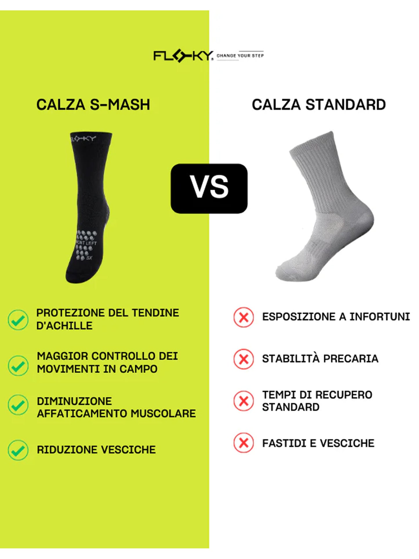 CALZE S-MASH FLOKY UNISEX NERO