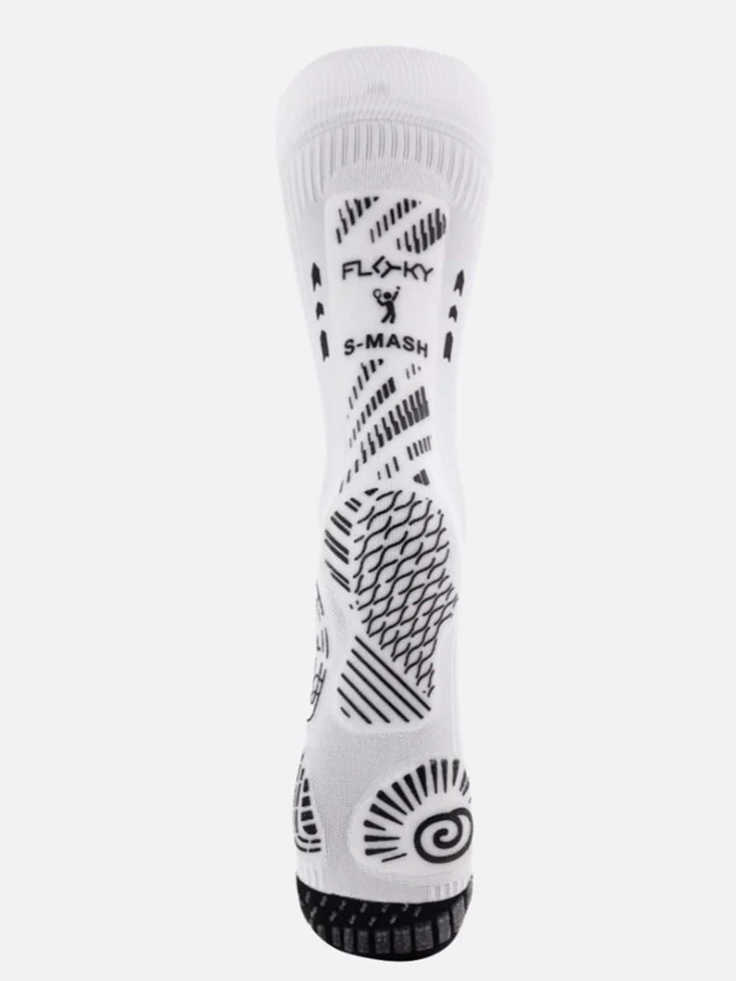 Calze biomeccaniche Floky S-Mash unisex bianche per sport