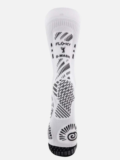 Calze biomeccaniche Floky S-Mash unisex bianche per sport