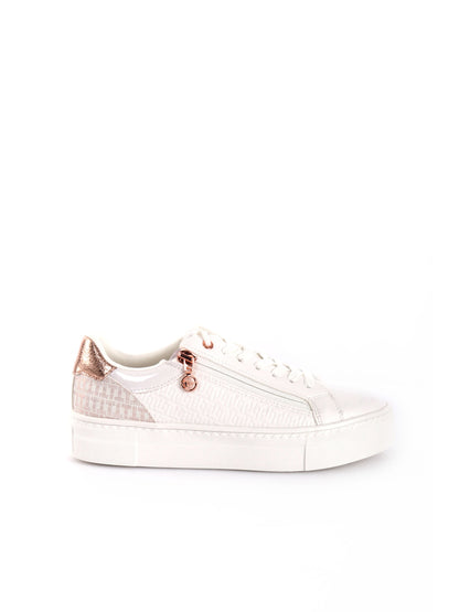 SNEAKERS PLATFORM CON ZIP TAMARIS DONNA BIANCO ROSA