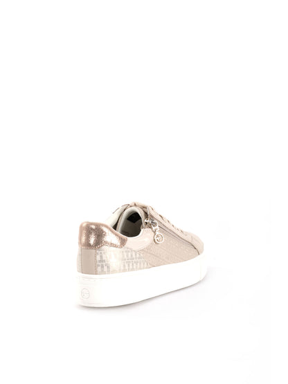 SNEAKERS PLATFORM CON ZIP TAMARIS DONNA AVORIO