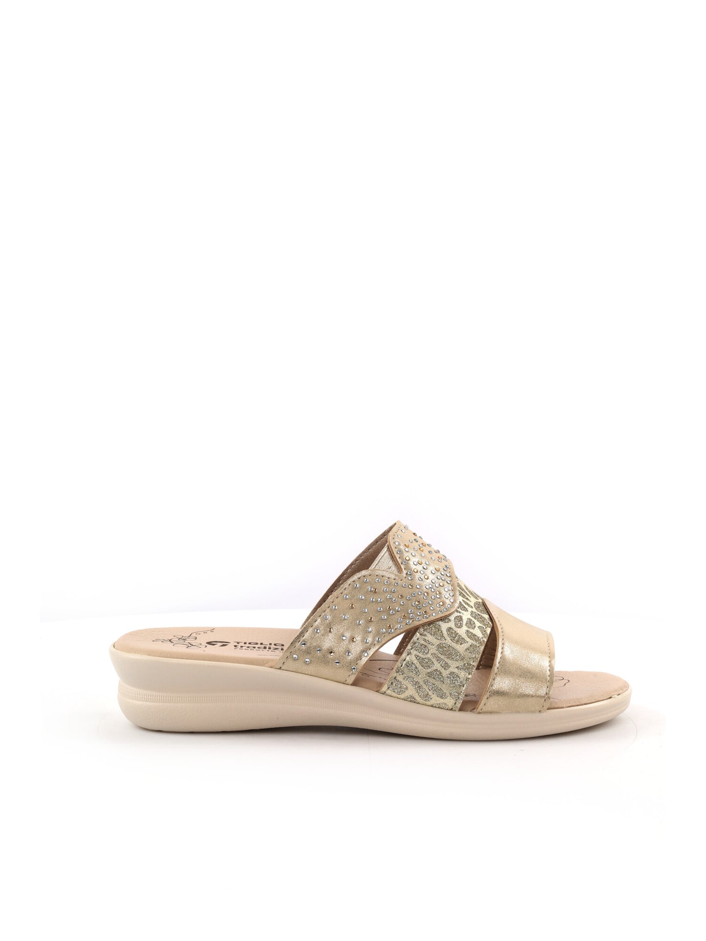 Tiglio Ciabatte da donna Venezia in elegante metallico