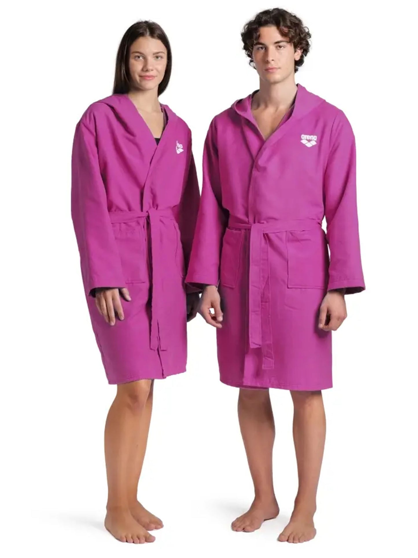 Accappatoio Arena Compact Microfiber rosa da uomo per piscina