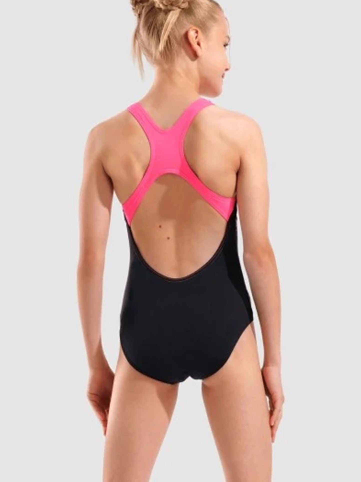 Costume intero Arena nero per bambino e bambina, adatto allo sport