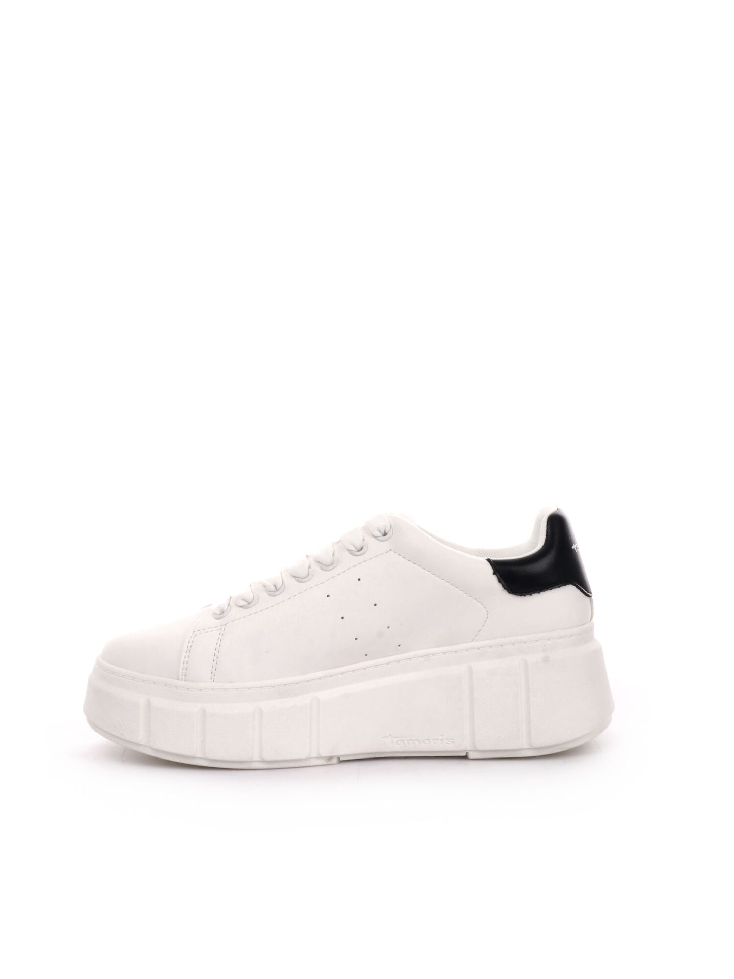 SNEAKERS CON PLATEAU TAMARIS DONNA BIANCO-NERO
