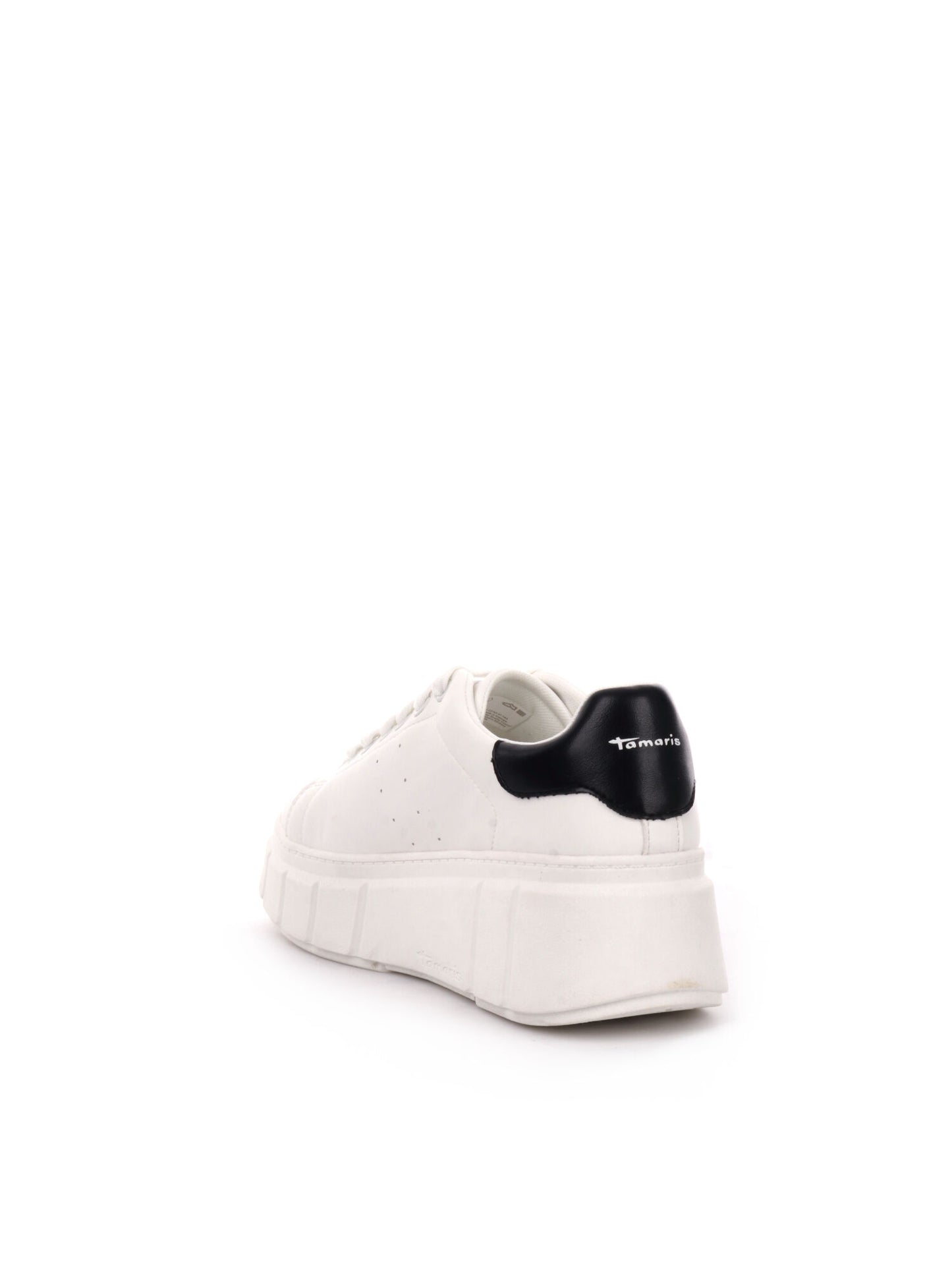 SNEAKERS CON PLATEAU TAMARIS DONNA BIANCO-NERO