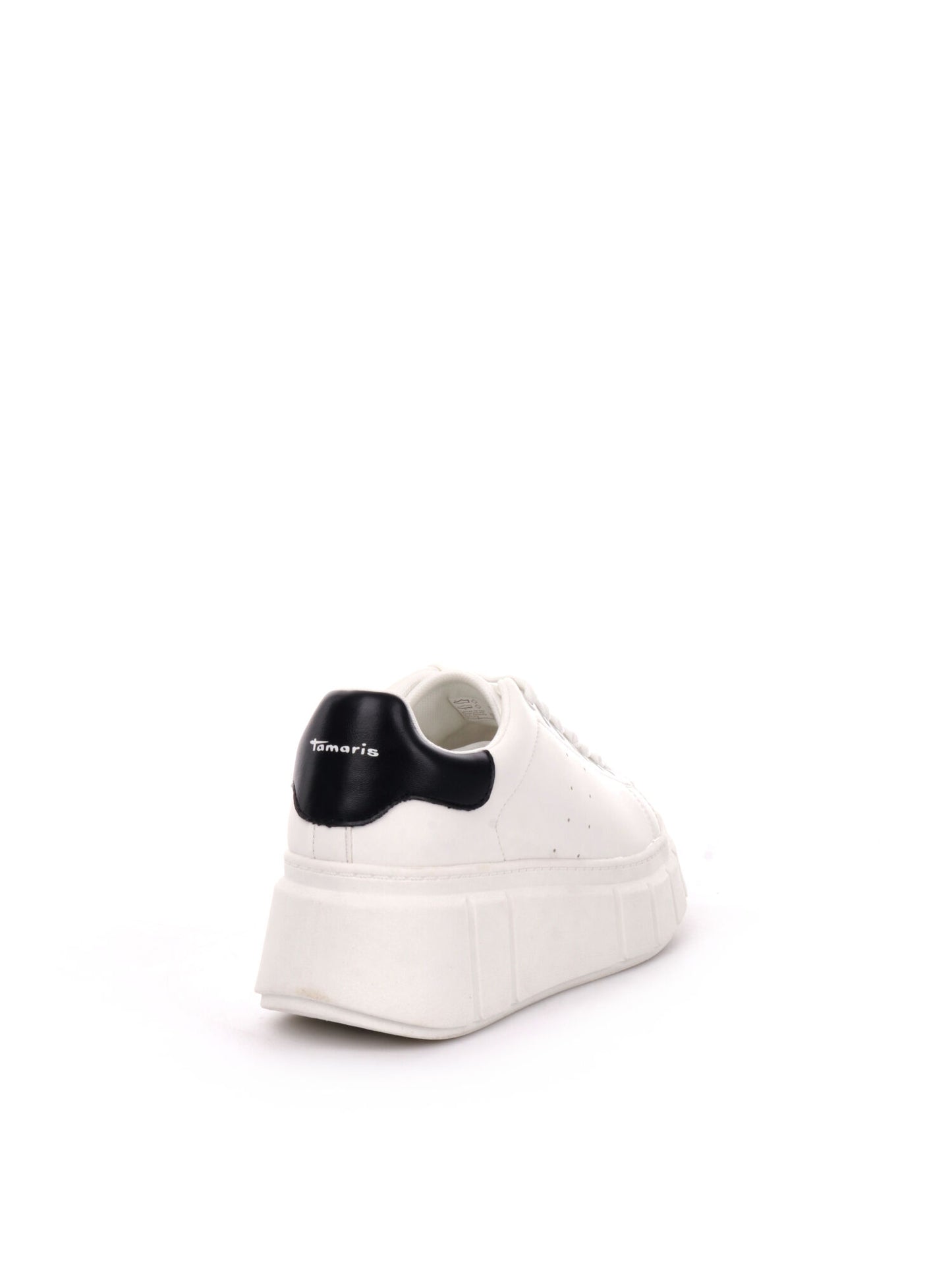 SNEAKERS CON PLATEAU TAMARIS DONNA BIANCO-NERO