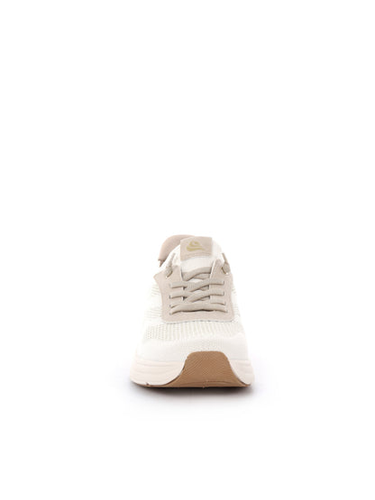 Jana sneakers beige donna con suola rimovibile e vestibilità ampia