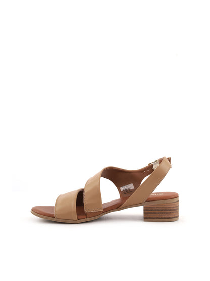 Shoelab sandali donna nocciola per la primavera-estate