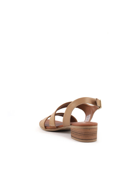 Shoelab sandali donna nocciola per la primavera-estate