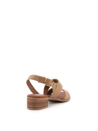 Shoelab sandali donna nocciola per la primavera-estate