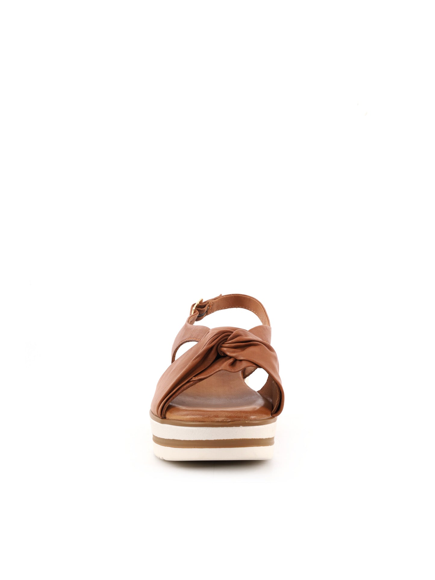 Sandali donna Shoelab in pelle cuoio marrone