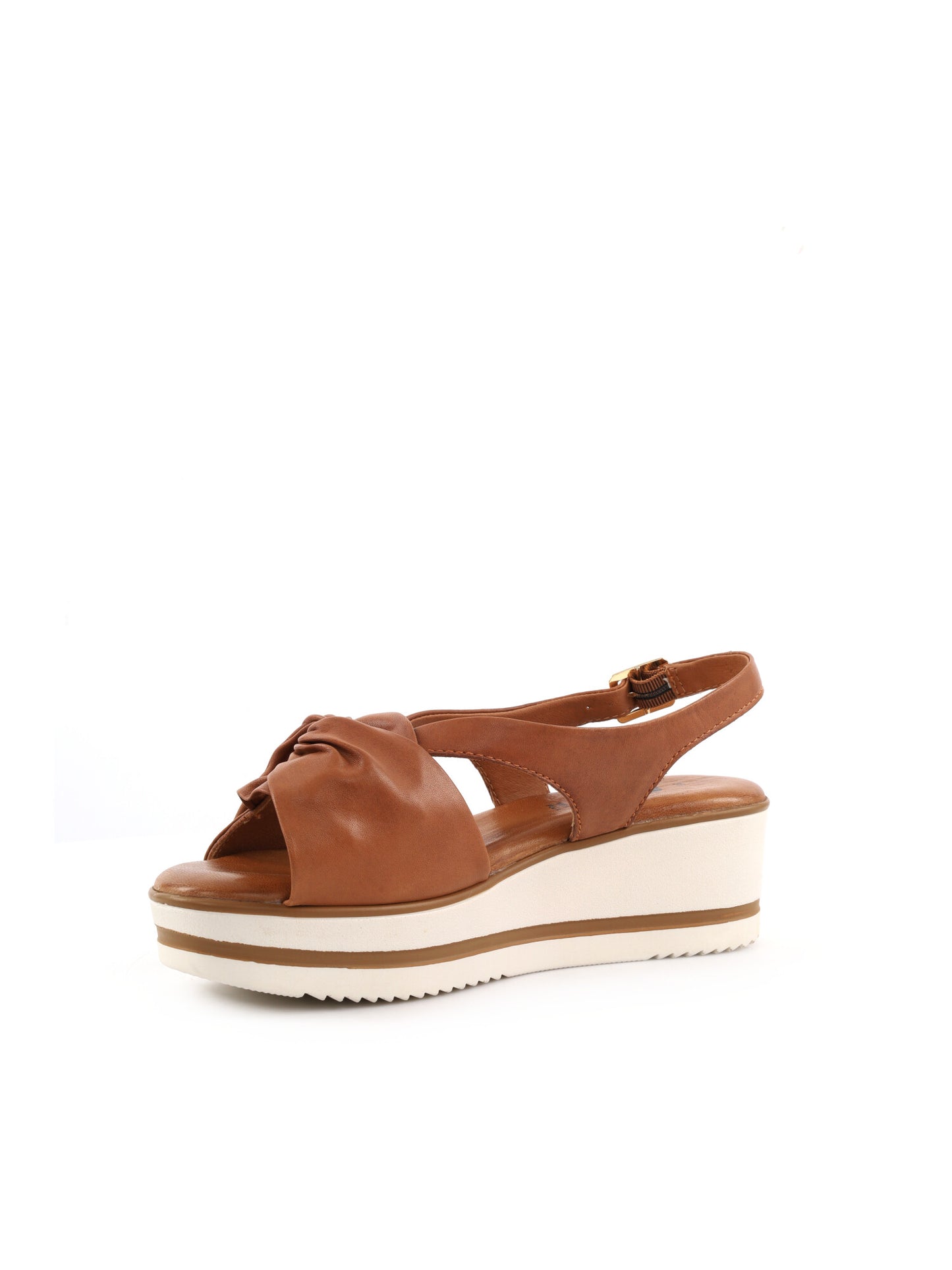 Sandali donna Shoelab in pelle cuoio marrone