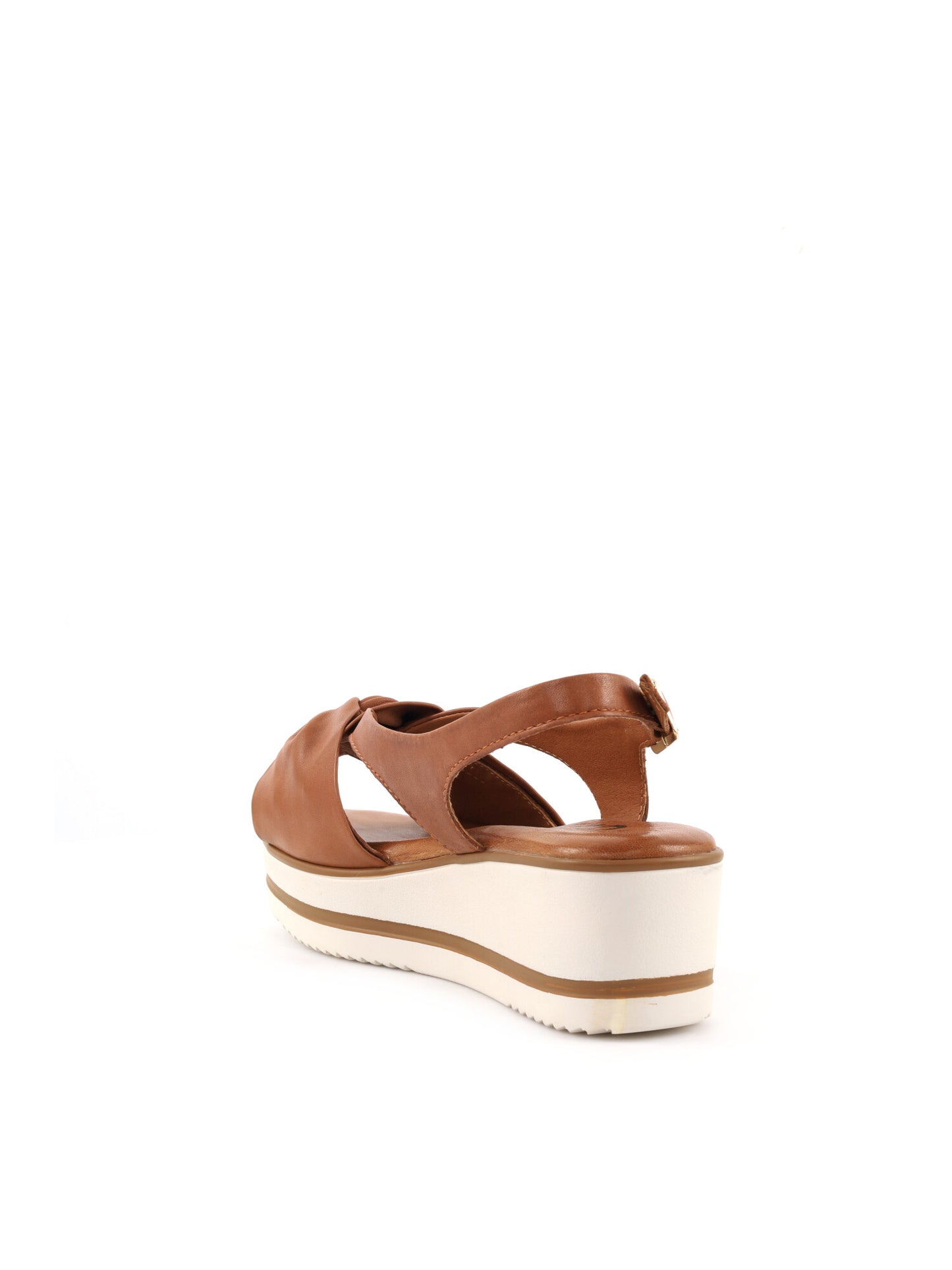 Sandali donna Shoelab in pelle cuoio marrone