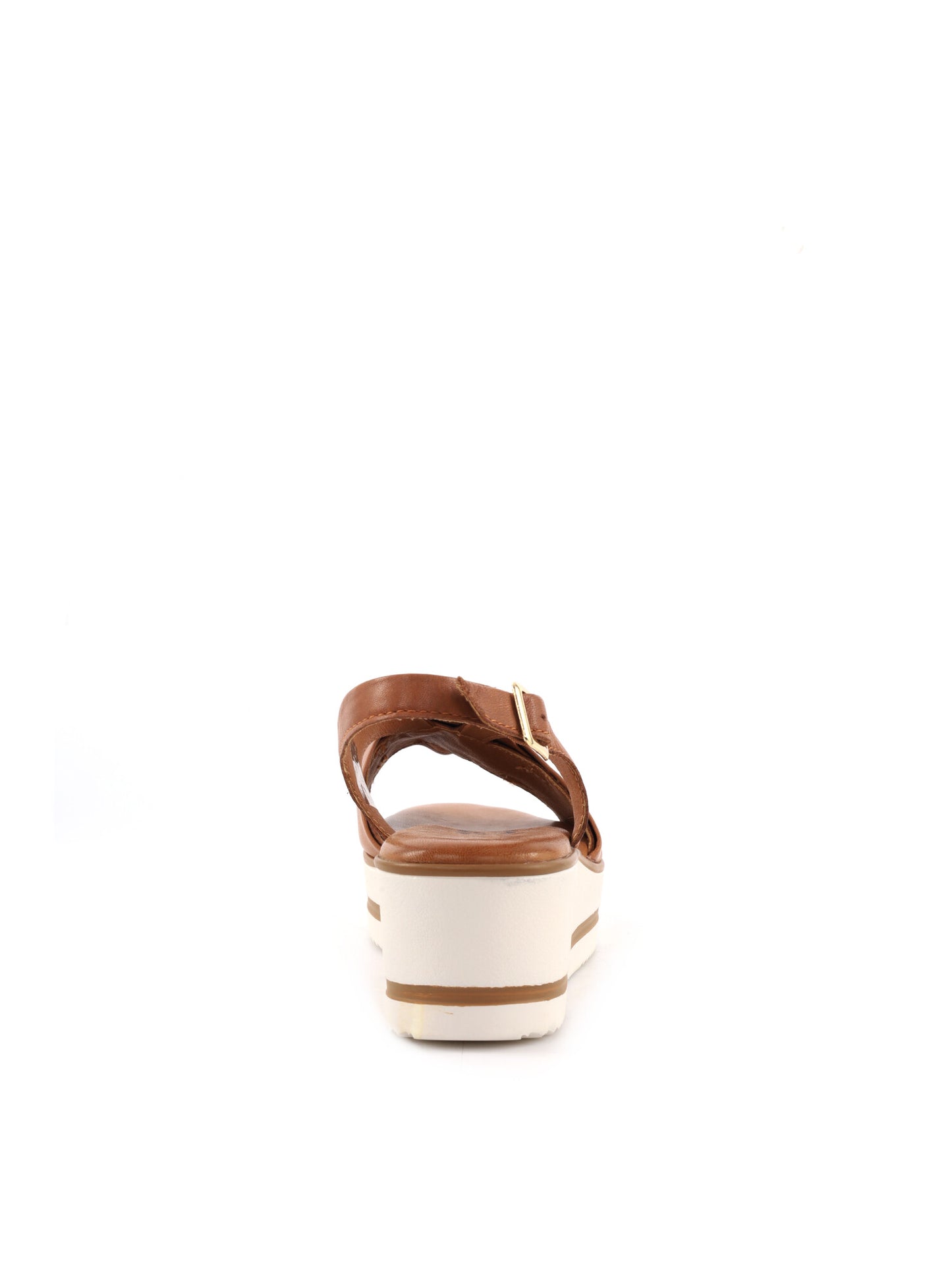 Sandali donna Shoelab in pelle cuoio marrone