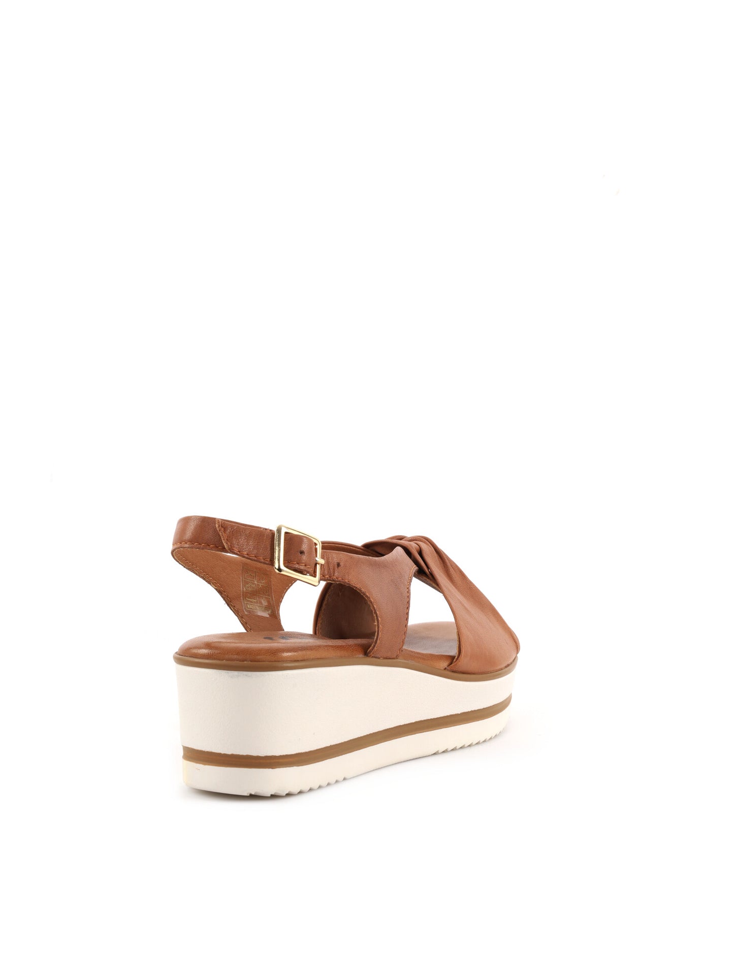 Sandali donna Shoelab in pelle cuoio marrone