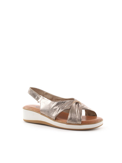 Shoelab Glenda Grave, eleganti sandali da donna color oro
