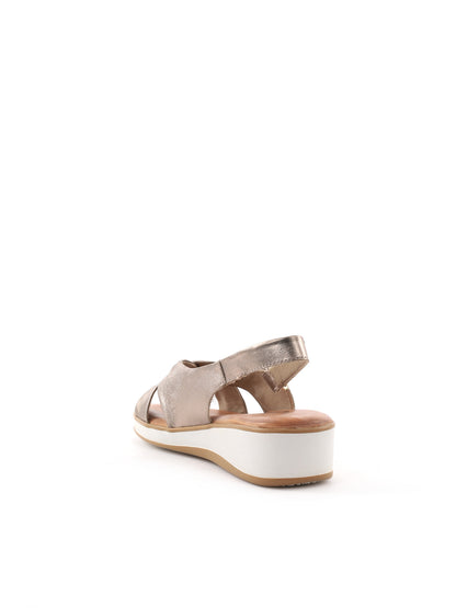 Shoelab Glenda Grave, eleganti sandali da donna color oro