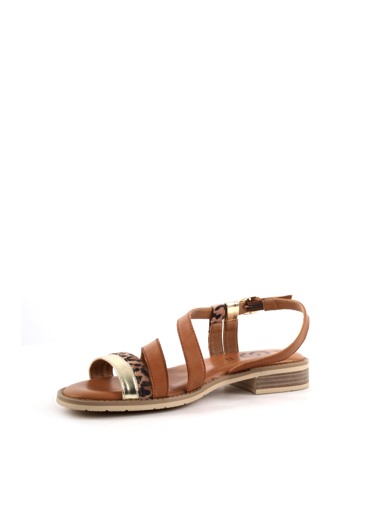 Sandali donna Shoelab modello Delia in cuoio marrone