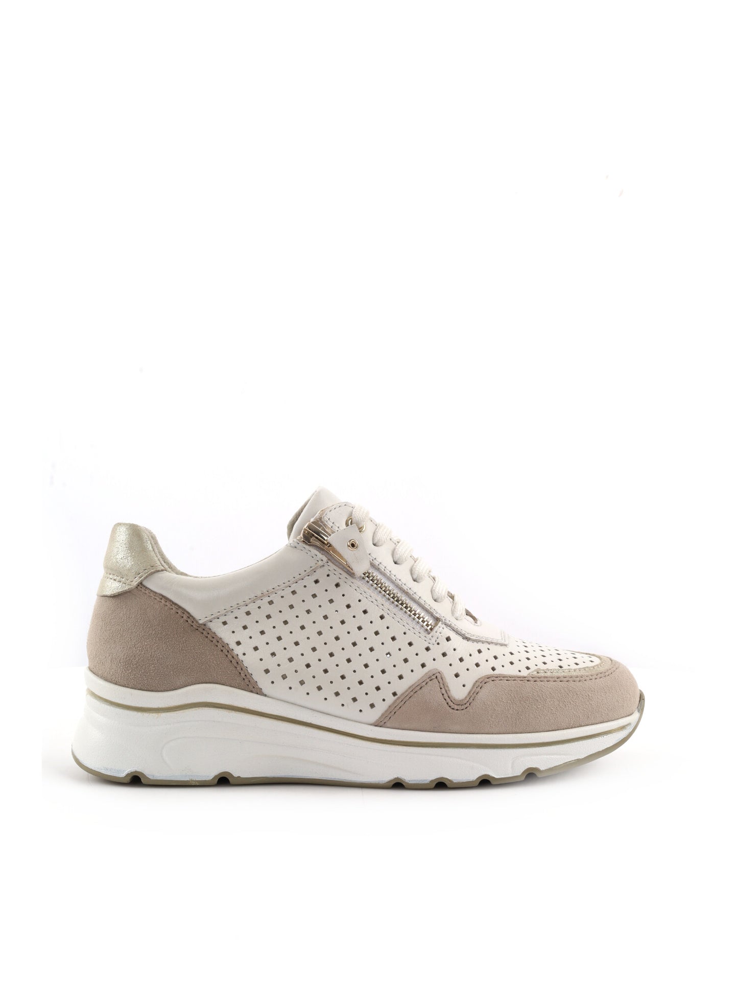 Sneakers donna Shoelab Glam White, eleganza casual in bianco