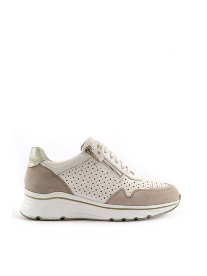 Sneakers donna Shoelab Glam White, eleganza casual in bianco