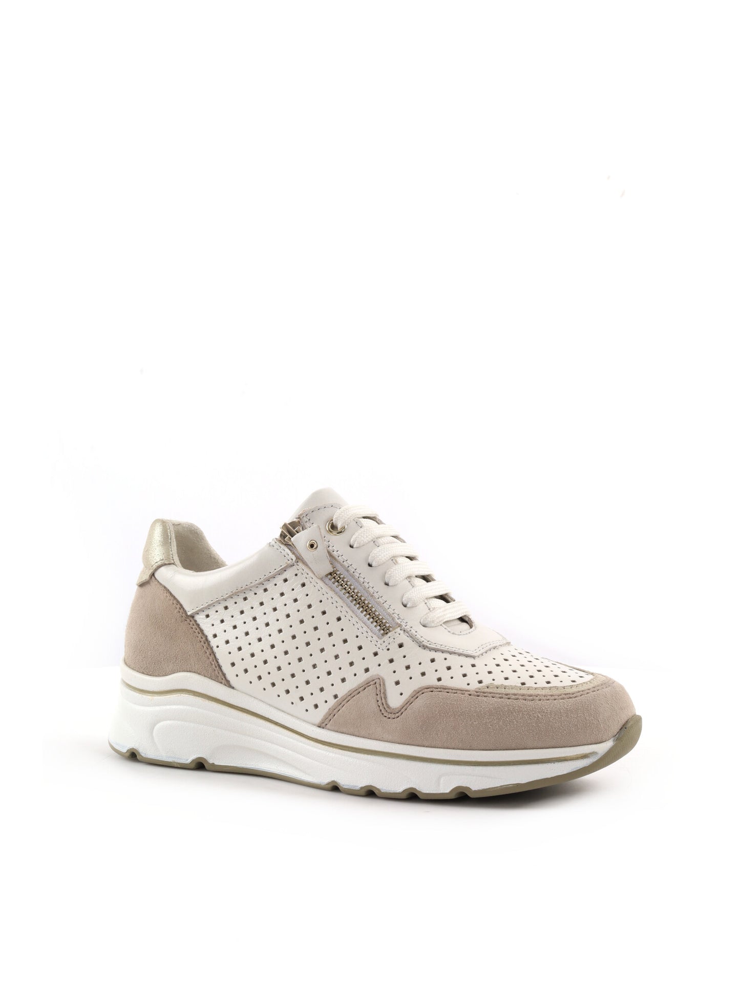 Sneakers donna Shoelab Glam White, eleganza casual in bianco