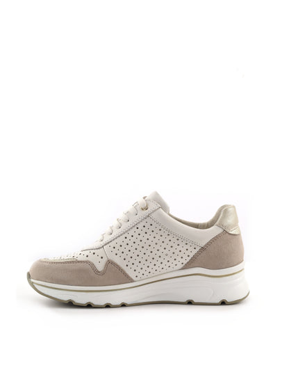 Sneakers donna Shoelab Glam White, eleganza casual in bianco