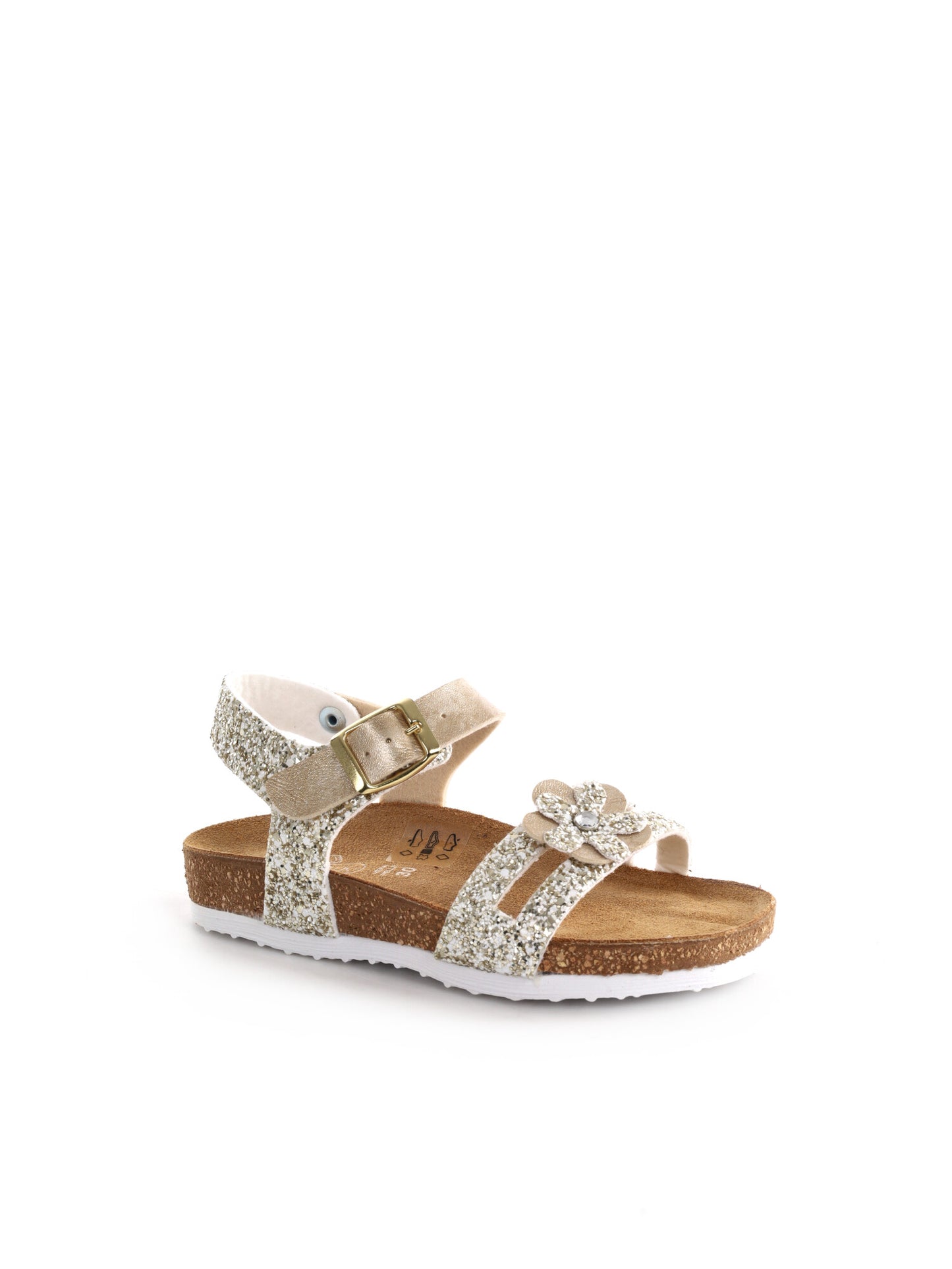 Easywalk sandali unisex bambino color argento metallizzato