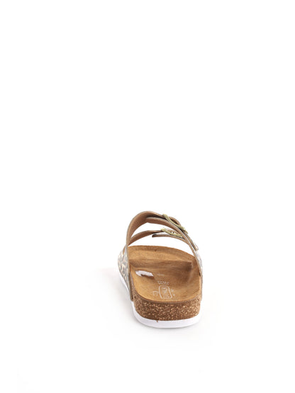 Sandalo Easywalk unisex bambino effetto argento metallico
